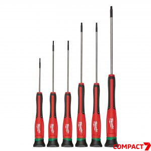 Отвертки прецезионные Torx набор 6ед. в текст. пенале (T6/T7/T8/T9/T10/T15)