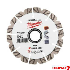 Алмазный диск сегментный X-HUDD 125мм SPEEDCROSS™ Milwaukee