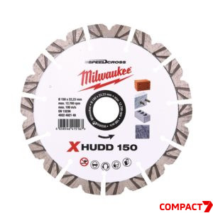 Алмазный диск сегментный X-HUDD 150мм SPEEDCROSS™ Milwaukee