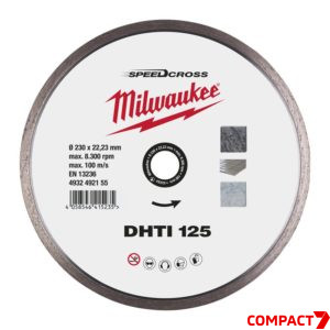 Алмазный диск сплошной DHTI 125мм SPEEDCROSS™ Milwaukee